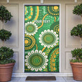 Bowls Australia Custom Door Cover Aboriginal Art National Color - Aussie Hoodie