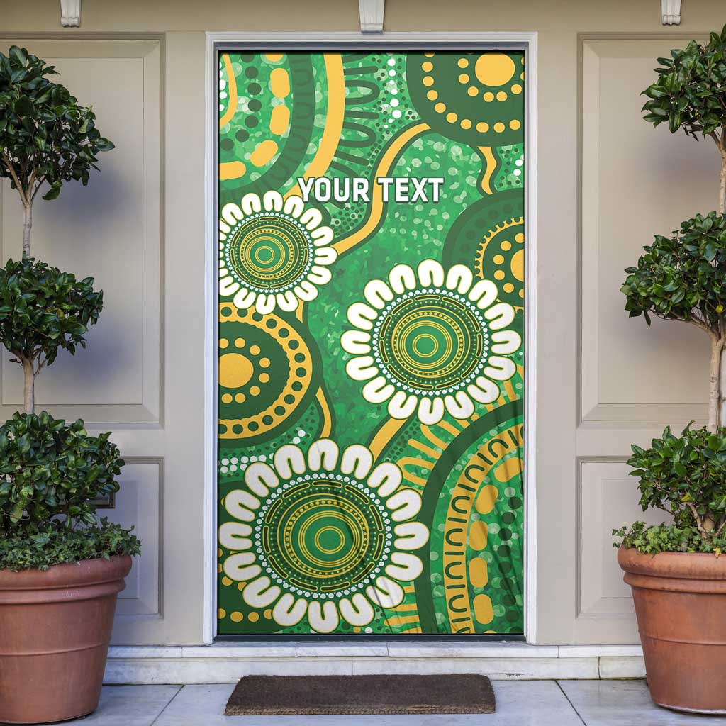 Bowls Australia Custom Door Cover Aboriginal Art National Color - Aussie Hoodie