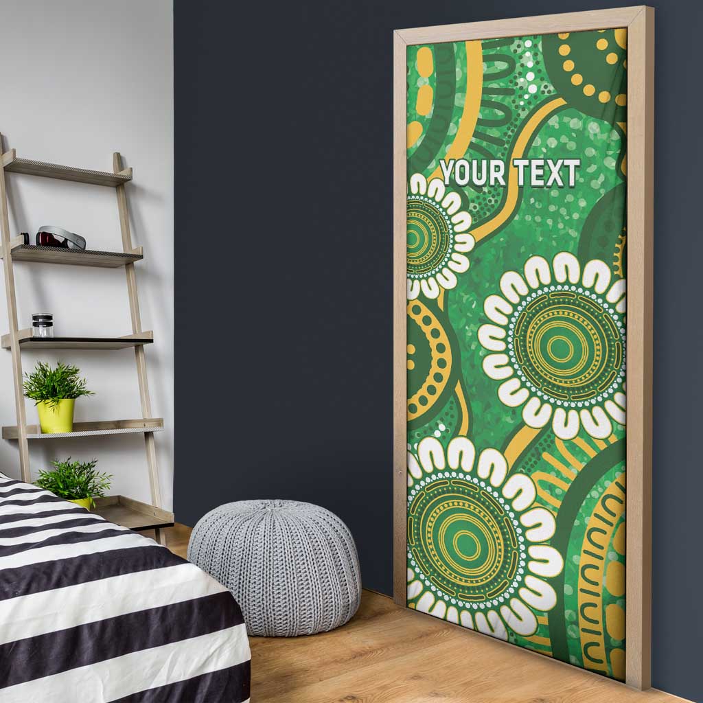Bowls Australia Custom Door Cover Aboriginal Art National Color - Aussie Hoodie