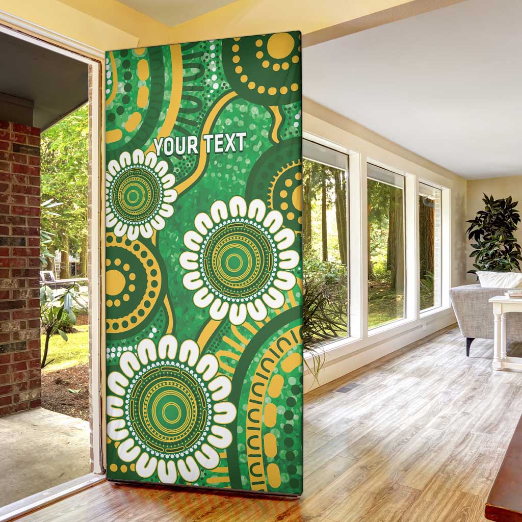 Bowls Australia Custom Door Cover Aboriginal Art National Color - Aussie Hoodie