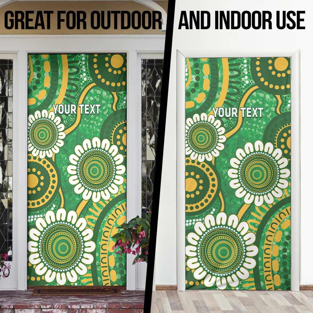 Bowls Australia Custom Door Cover Aboriginal Art National Color - Aussie Hoodie