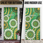 Bowls Australia Custom Door Cover Aboriginal Art National Color - Aussie Hoodie