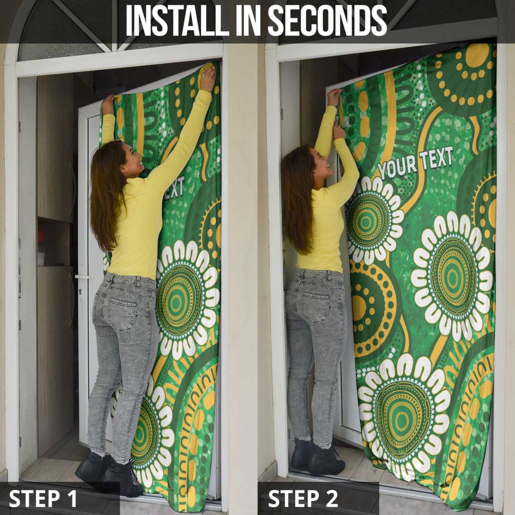 Bowls Australia Custom Door Cover Aboriginal Art National Color - Aussie Hoodie