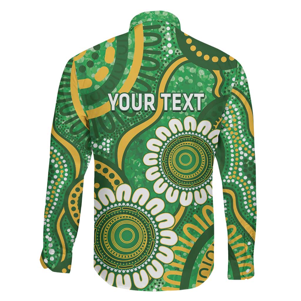 Bowls Australia Custom Family Matching Mermaid Dress and Hawaiian Shirt Aboriginal Art National Color - Aussie Hoodie
