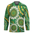Bowls Australia Custom Hockey Jersey Aboriginal Art National Color - Aussie Hoodie