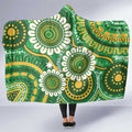 Bowls Australia Hooded Blanket Aboriginal Art National Color - Aussie Hoodie