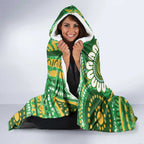 Bowls Australia Hooded Blanket Aboriginal Art National Color - Aussie Hoodie