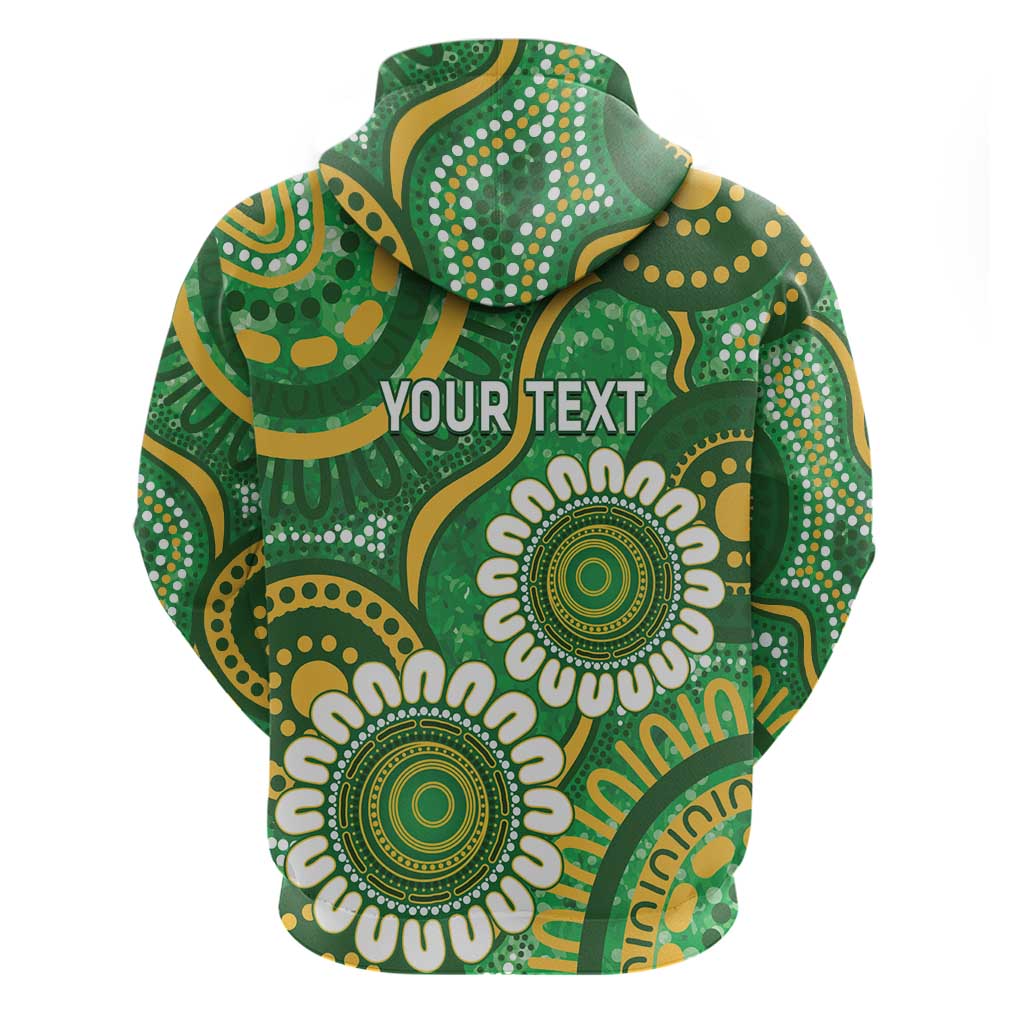 Bowls Australia Custom Hoodie Aboriginal Art National Color - Aussie Hoodie