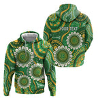Bowls Australia Custom Hoodie Aboriginal Art National Color - Aussie Hoodie