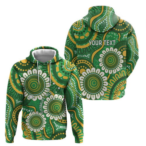 Bowls Australia Custom Hoodie Aboriginal Art National Color - Aussie Hoodie