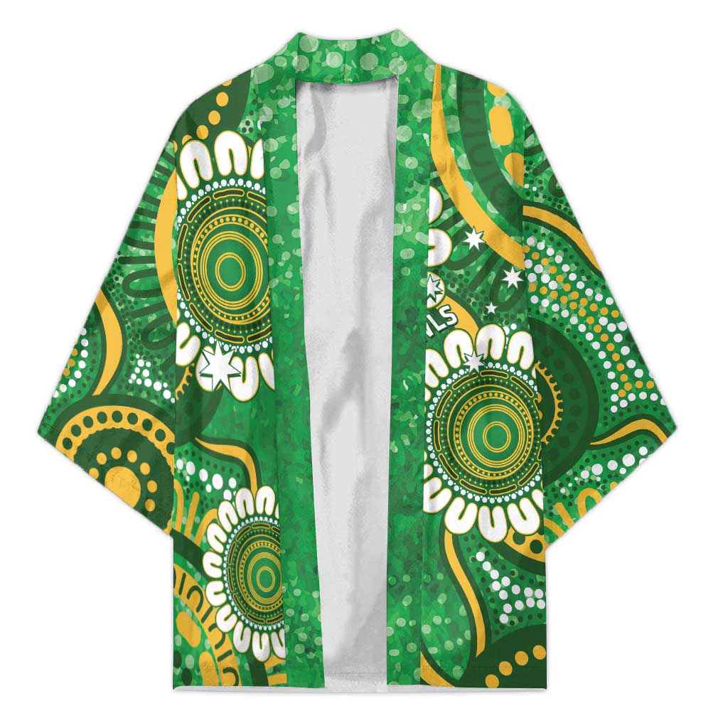 Bowls Australia Custom Kimono Aboriginal Art National Color - Aussie Hoodie