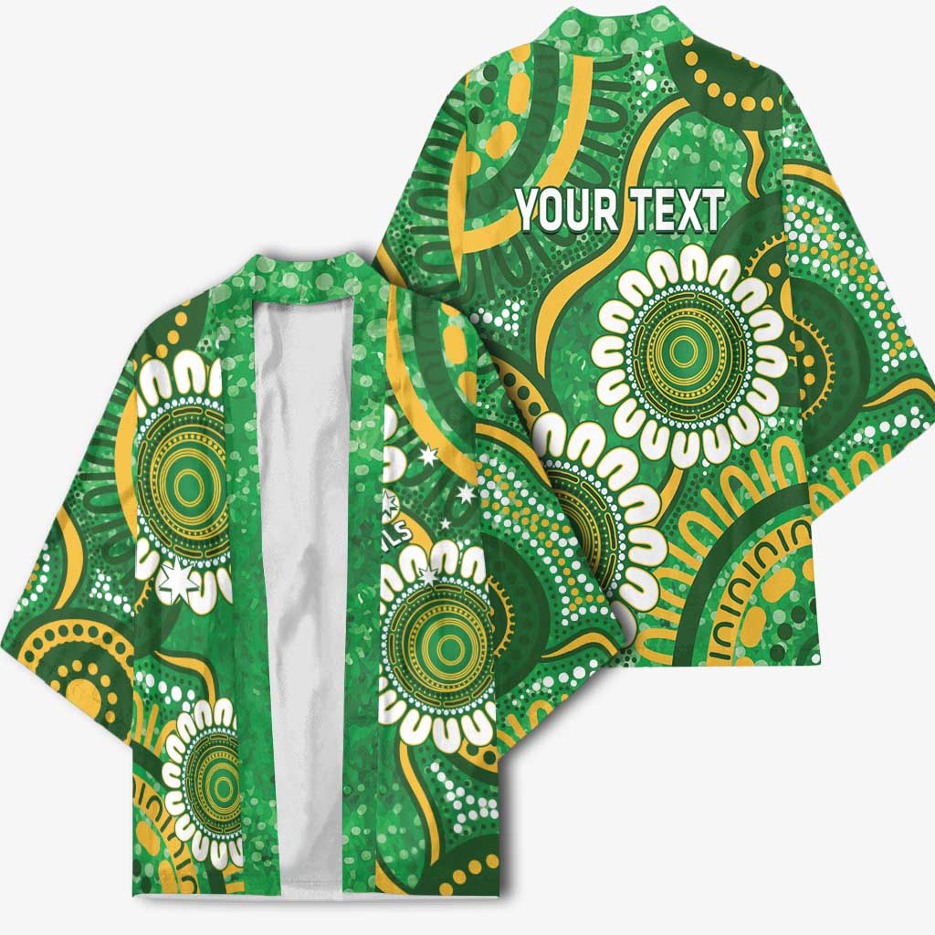 Bowls Australia Custom Kimono Aboriginal Art National Color - Aussie Hoodie