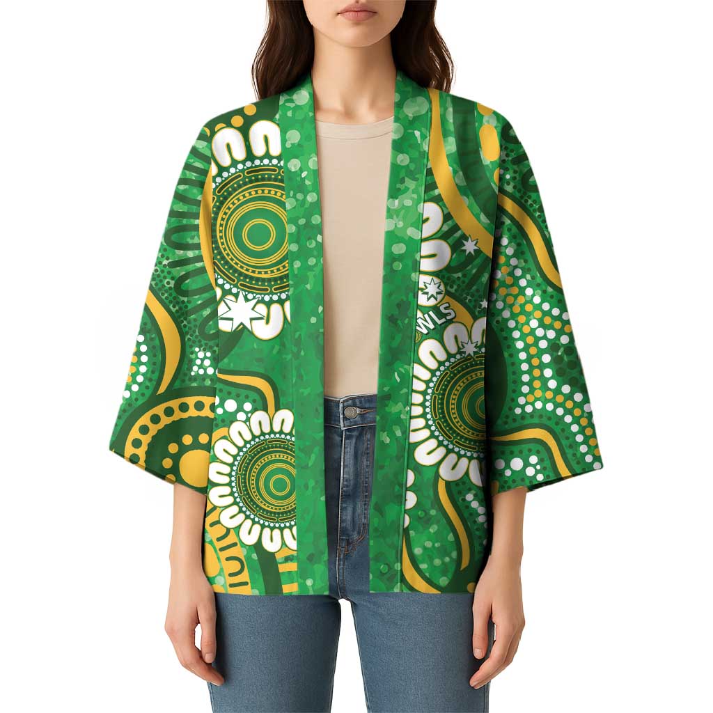 Bowls Australia Custom Kimono Aboriginal Art National Color - Aussie Hoodie
