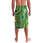 Bowls Australia Custom Lavalava Aboriginal Art National Color - Aussie Hoodie
