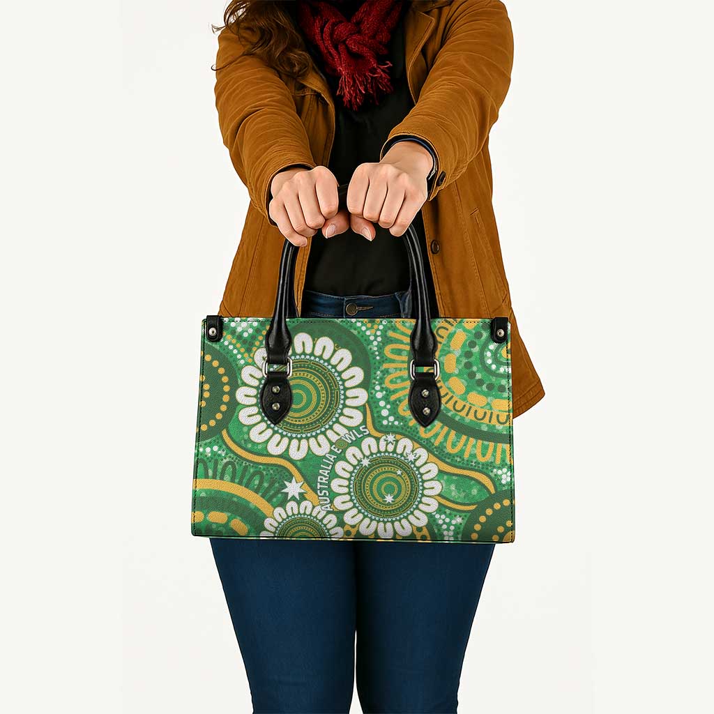 Bowls Australia Leather Bag Aboriginal Art National Color - Aussie Hoodie