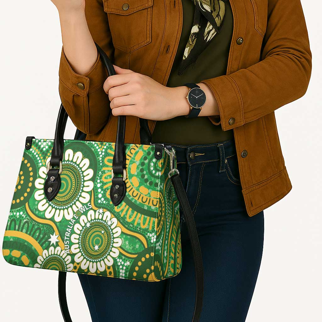 Bowls Australia Leather Bag Aboriginal Art National Color - Aussie Hoodie
