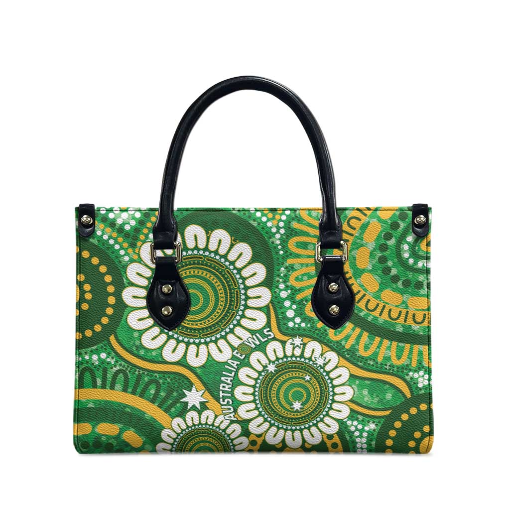 Bowls Australia Leather Bag Aboriginal Art National Color - Aussie Hoodie