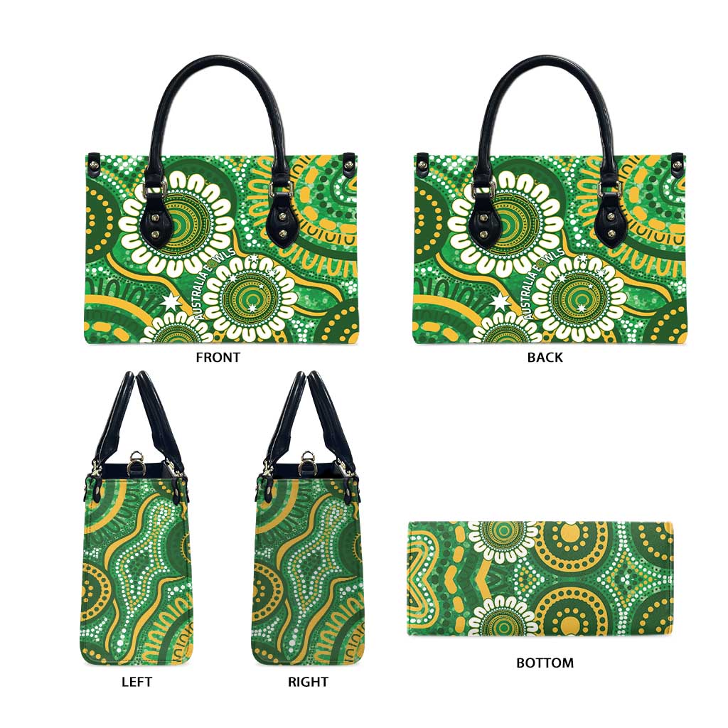 Bowls Australia Leather Bag Aboriginal Art National Color - Aussie Hoodie