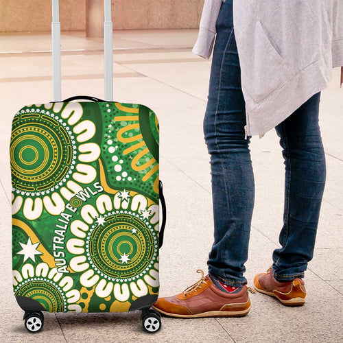Bowls Australia Luggage Cover Aboriginal Art National Color - Aussie Hoodie