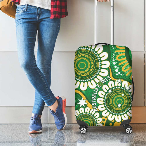 Bowls Australia Luggage Cover Aboriginal Art National Color - Aussie Hoodie