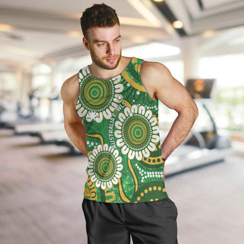 Bowls Australia Custom Men Tank Top Aboriginal Art National Color - Aussie Hoodie
