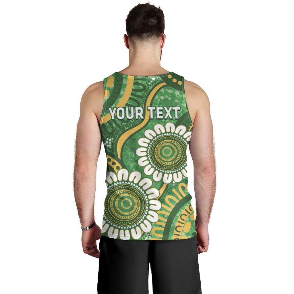 Bowls Australia Custom Men Tank Top Aboriginal Art National Color - Aussie Hoodie
