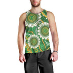 Bowls Australia Custom Men Tank Top Aboriginal Art National Color - Aussie Hoodie