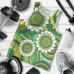Bowls Australia Custom Men Tank Top Aboriginal Art National Color - Aussie Hoodie