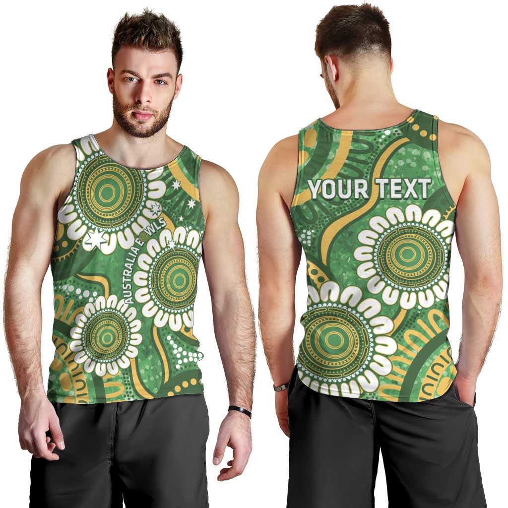 Bowls Australia Custom Men Tank Top Aboriginal Art National Color - Aussie Hoodie