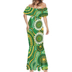 Bowls Australia Custom Mermaid Dress Aboriginal Art National Color - Aussie Hoodie