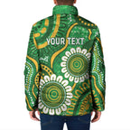 Bowls Australia Custom Padded Jacket Aboriginal Art National Color - Aussie Hoodie