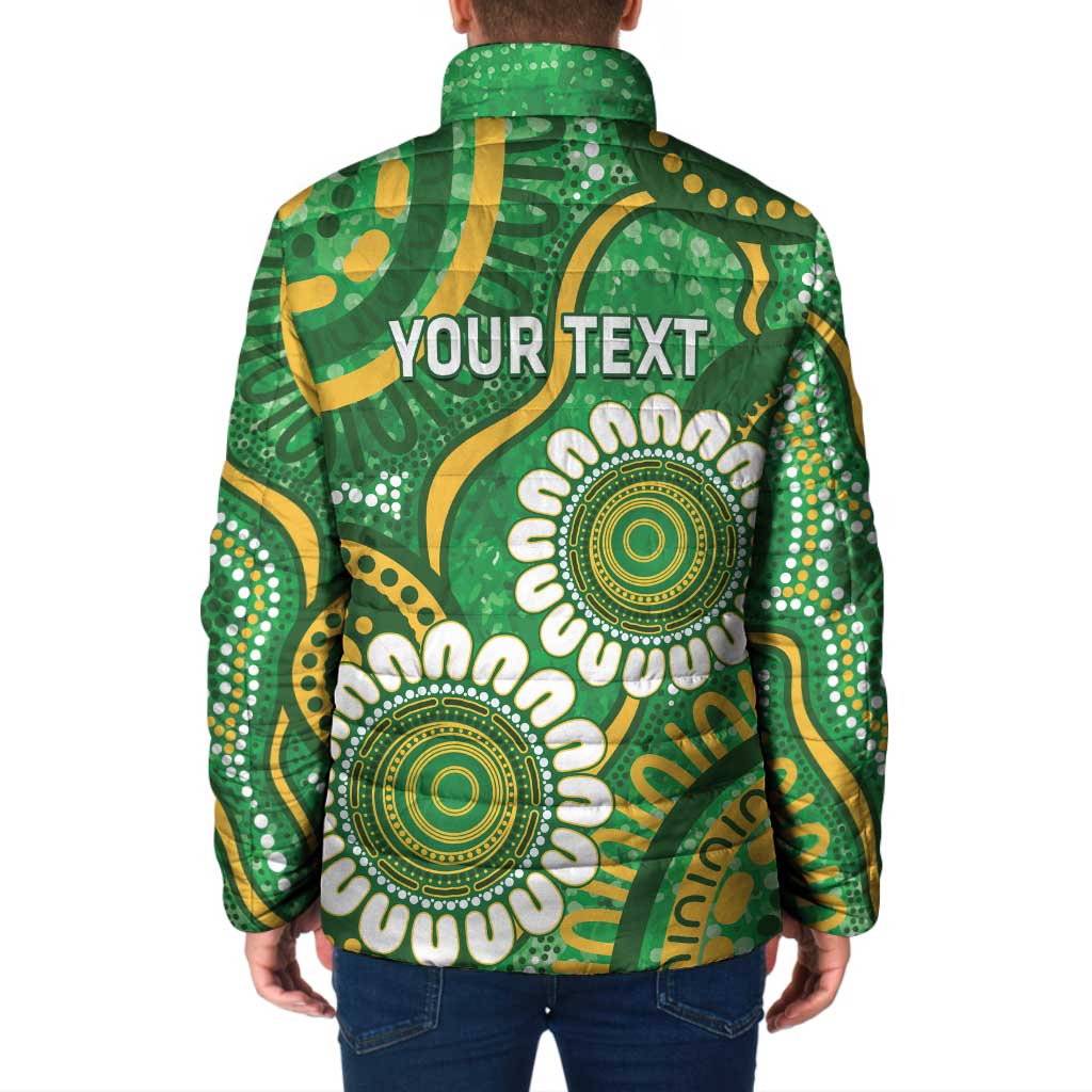 Bowls Australia Custom Padded Jacket Aboriginal Art National Color - Aussie Hoodie