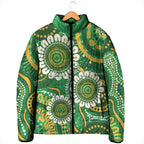 Bowls Australia Custom Padded Jacket Aboriginal Art National Color - Aussie Hoodie