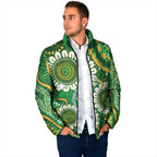 Bowls Australia Custom Padded Jacket Aboriginal Art National Color - Aussie Hoodie