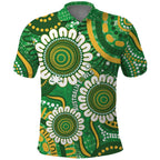 Bowls Australia Custom Polo Shirt Aboriginal Art National Color - Aussie Hoodie