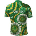 Bowls Australia Custom Polo Shirt Aboriginal Art National Color - Aussie Hoodie