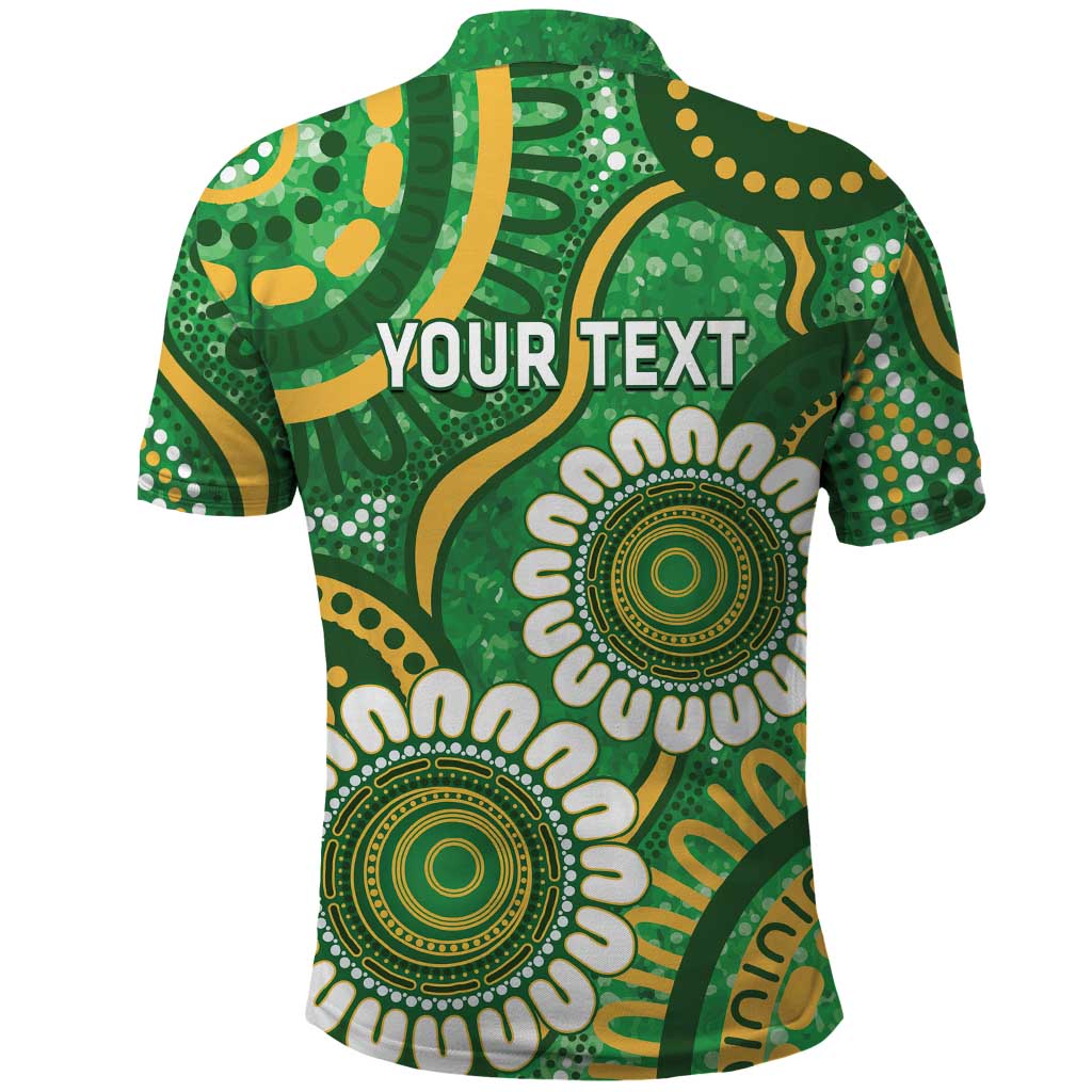Bowls Australia Custom Polo Shirt Aboriginal Art National Color - Aussie Hoodie