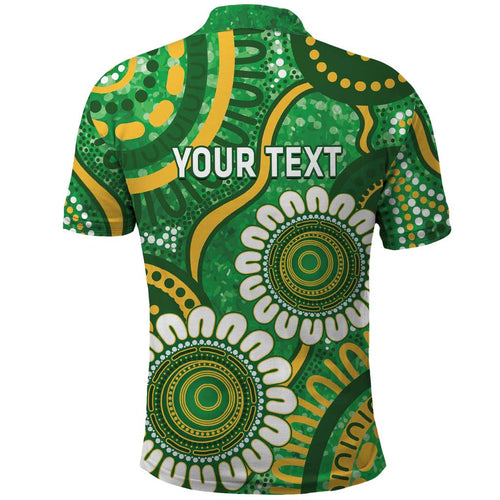 Bowls Australia Custom Polo Shirt Aboriginal Art National Color - Aussie Hoodie
