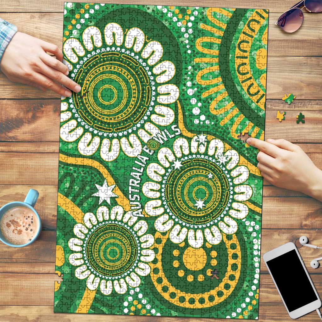 Bowls Australia Puzzle Aboriginal Art National Color - Aussie Hoodie