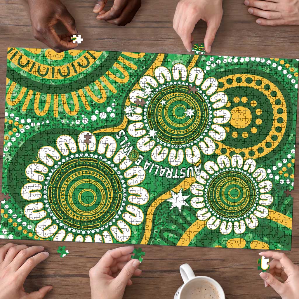 Bowls Australia Puzzle Aboriginal Art National Color - Aussie Hoodie
