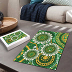 Bowls Australia Puzzle Aboriginal Art National Color - Aussie Hoodie