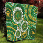 Bowls Australia Quilt Aboriginal Art National Color - Aussie Hoodie