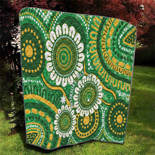 Bowls Australia Quilt Aboriginal Art National Color - Aussie Hoodie