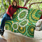 Bowls Australia Quilt Aboriginal Art National Color - Aussie Hoodie