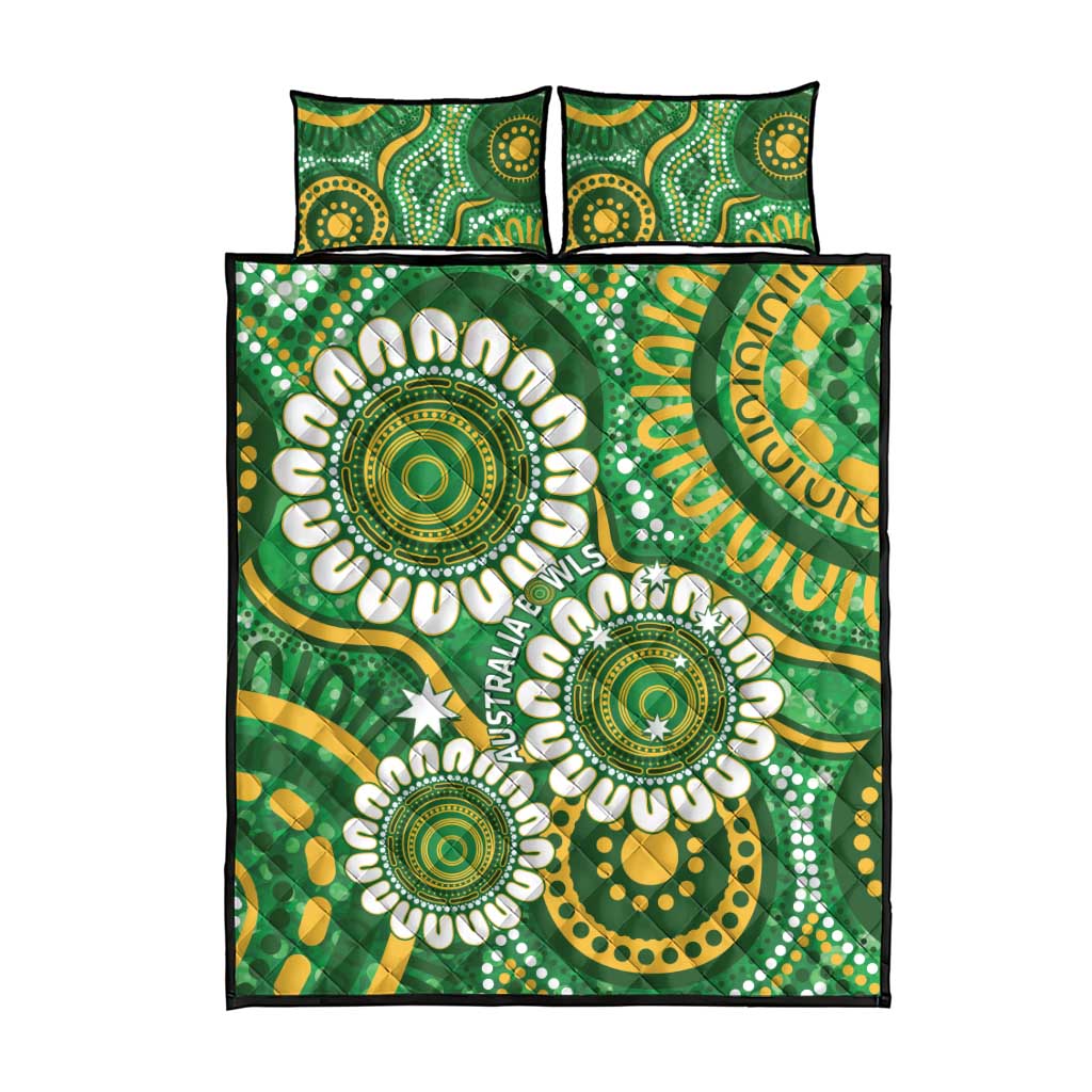 Bowls Australia Quilt Bed Set Aboriginal Art National Color - Aussie Hoodie
