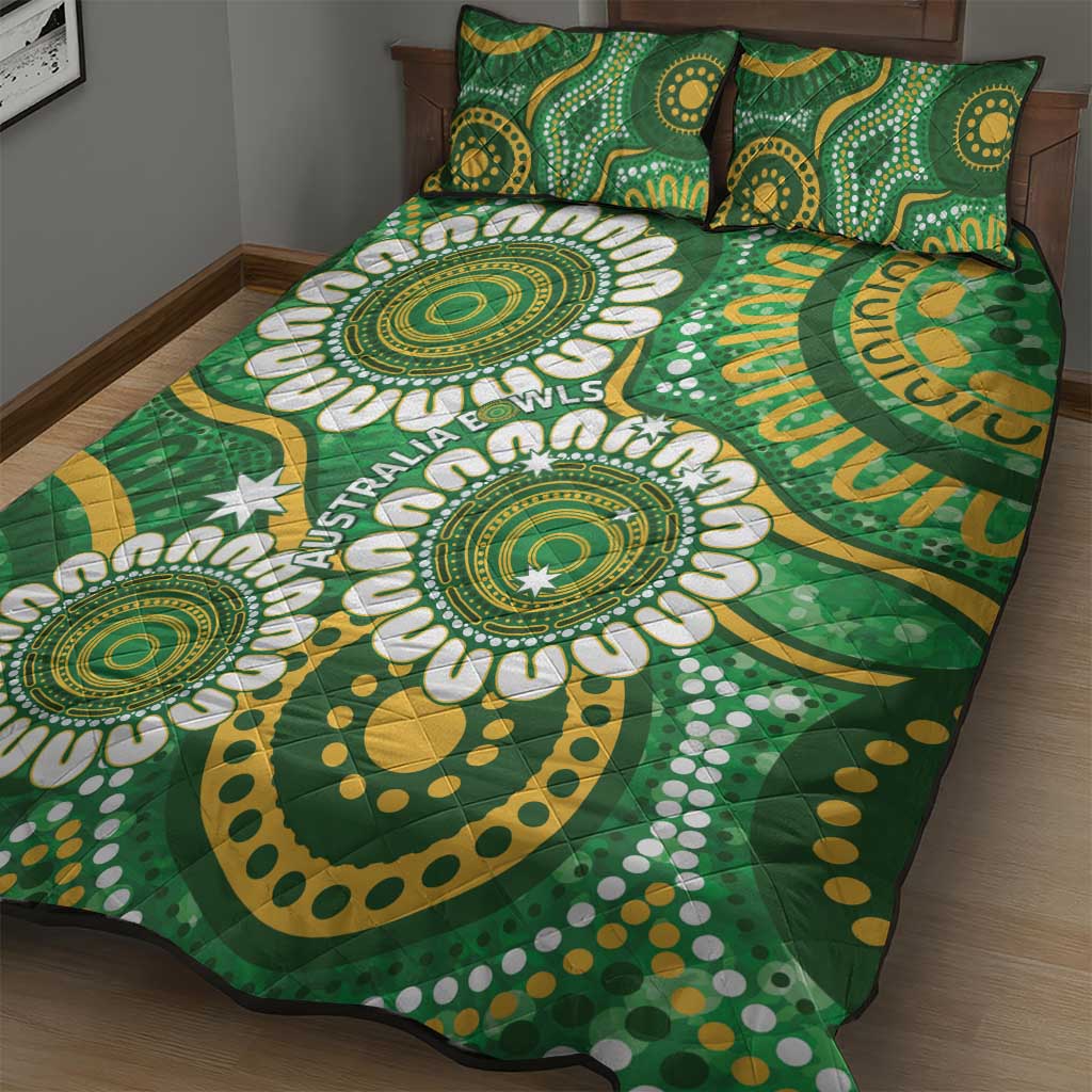 Bowls Australia Quilt Bed Set Aboriginal Art National Color - Aussie Hoodie