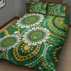 Bowls Australia Quilt Bed Set Aboriginal Art National Color - Aussie Hoodie
