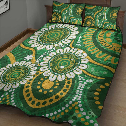 Bowls Australia Quilt Bed Set Aboriginal Art National Color - Aussie Hoodie