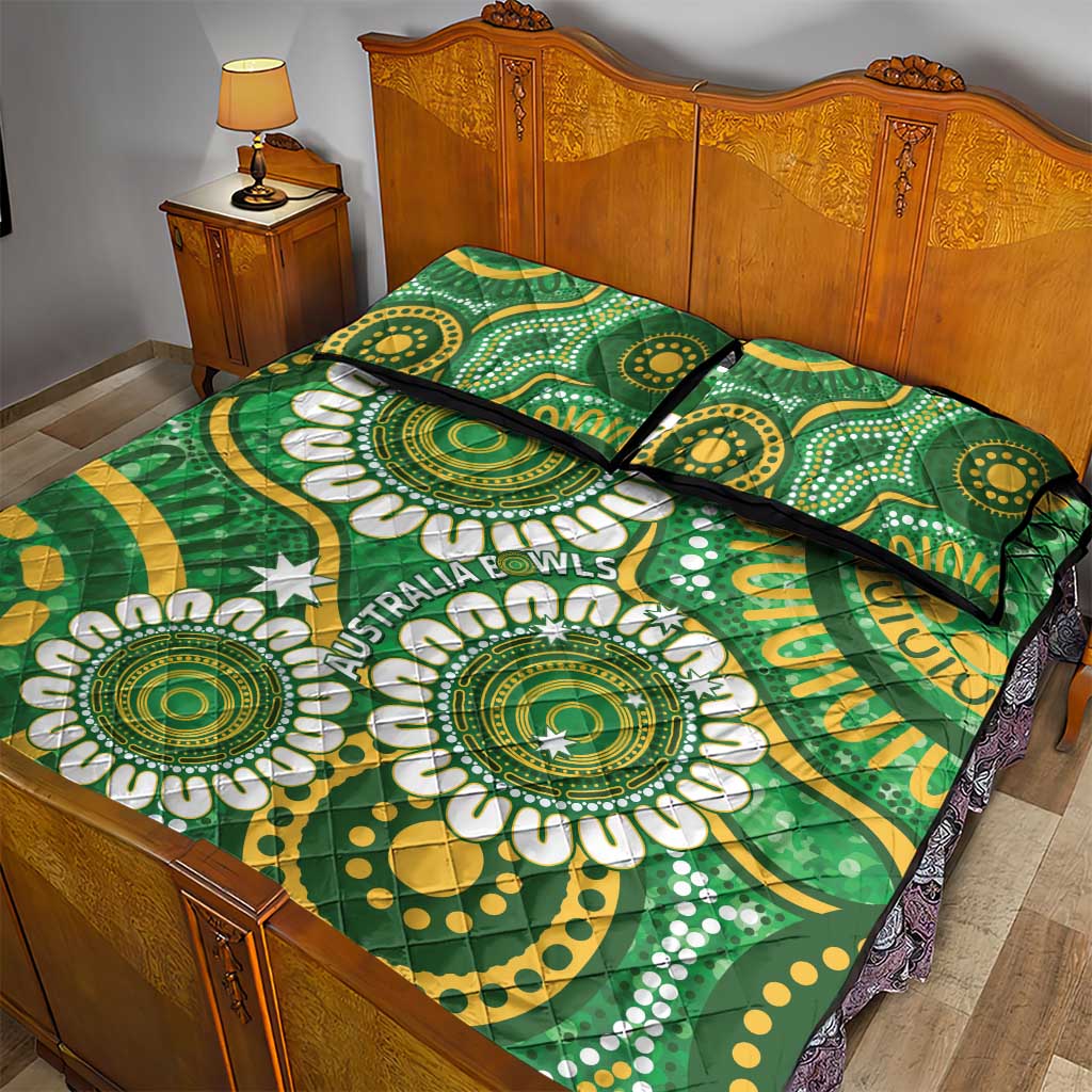Bowls Australia Quilt Bed Set Aboriginal Art National Color - Aussie Hoodie