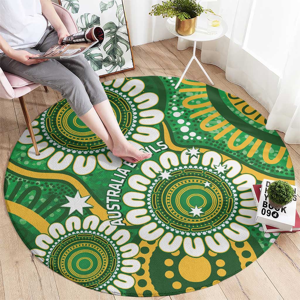 Bowls Australia Round Carpet Aboriginal Art National Color - Aussie Hoodie